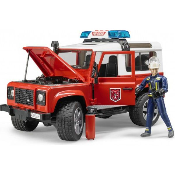 Пожарный джип Land Rover Defender Bruder