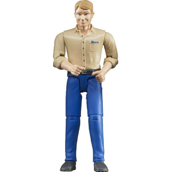 Мужчина в голубых джинсах - фигурка, 11 см Bruder