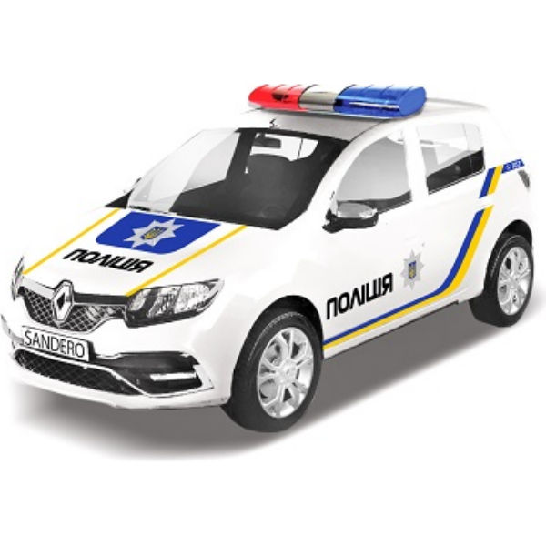 Машинки модельки renault sandero полиция, рено сандеро полиция белая 1:32 technopark sb-17-61-rs(p)