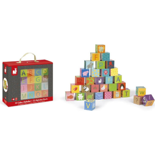 Кубики картонні Janod Алфавіт J02993