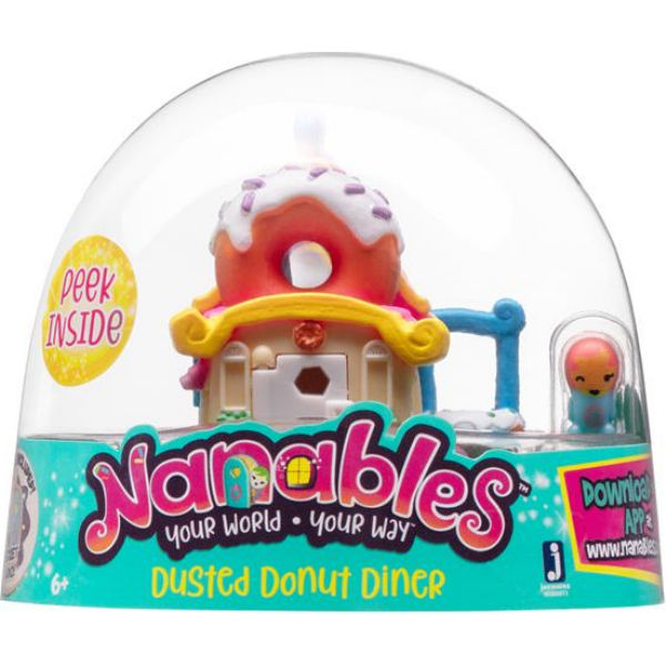 Ігрова фігурка Jazwares Nanables Small House Містечко солодощів, Їдальня "Пончик"