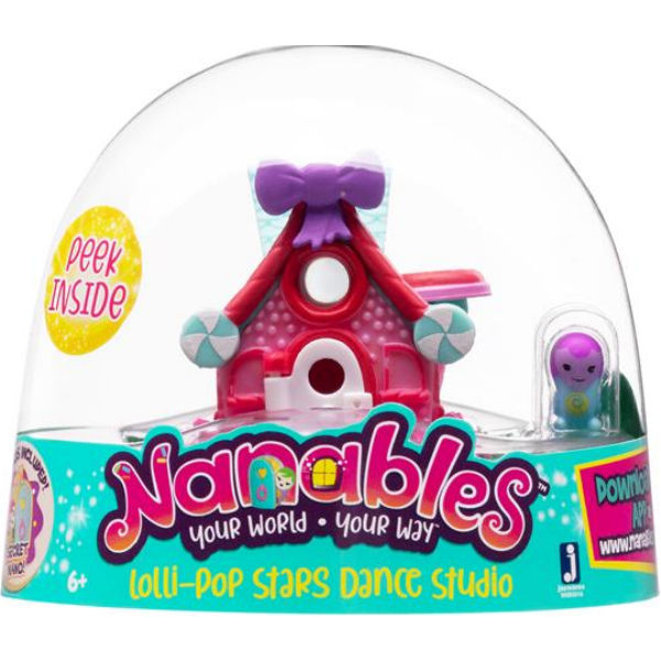Ігрова фігурка Jazwares Nanables Small House Містечко солодощів, Студія танцю "Луї-Поп"