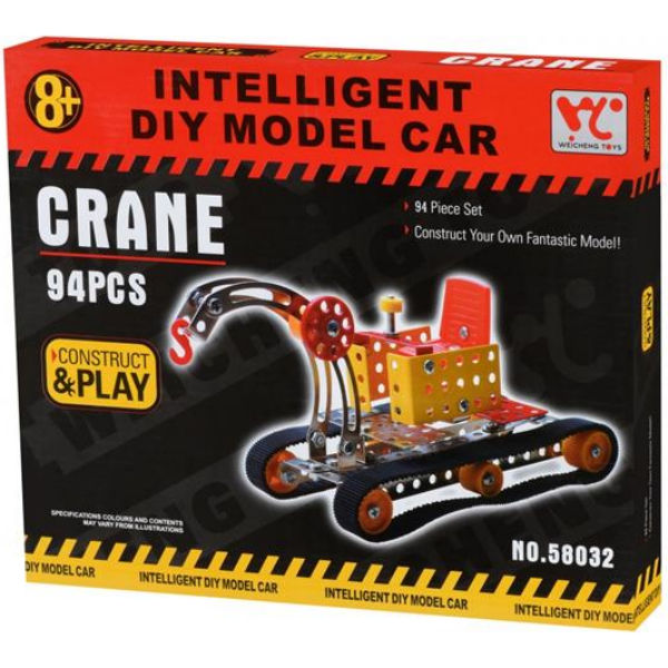 Конструктор металевий Same Toy Inteligent DIY Model Car Кран 94 ел. 58032Ut