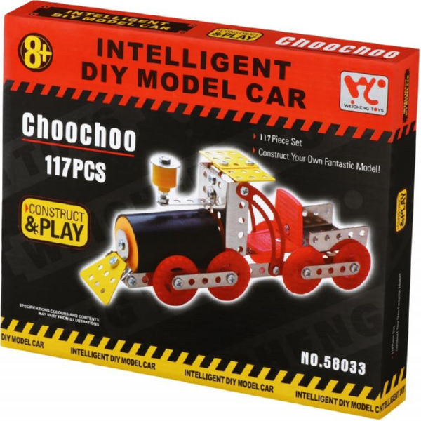Конструктор металевий Same Toy Inteligent DIY Model Car Паравоз 117 ел. 58033Ut