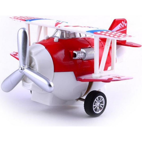 Літак металевий інерційній Same Toy Aircraft червоний SY8013AUt-3