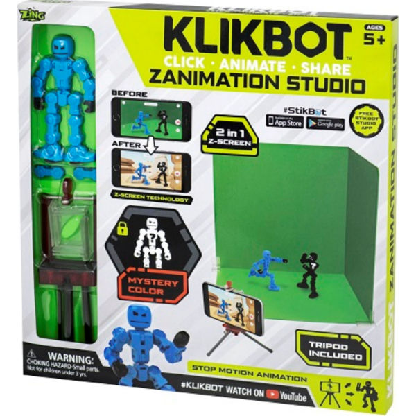 Ігровий набір для анімаційної творчості KliKBOT S1 - СТУДІЯ Z-SCREEN (2 екскл. Фіг., Сцена)