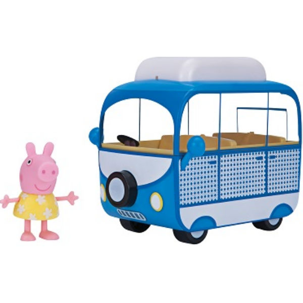 Ігровий набір Peppa - БУДИНОЧОК НА КОЛЕСАХ (фігурка Пеппі, автобус)