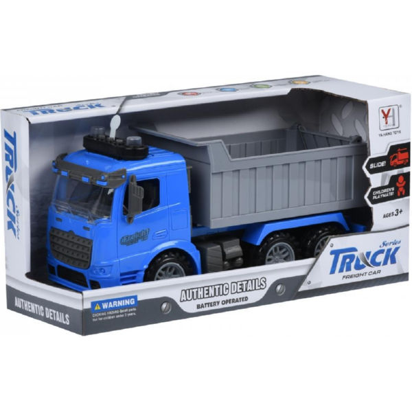 Машинка енерційна Same Toy Truck Самоскид синій зі світлом і звуком 98-611AUt-2