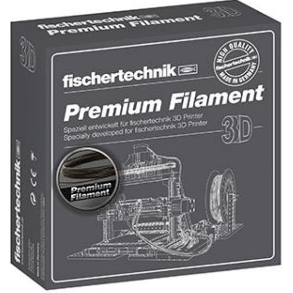 Fishertechnik нитка для 3D принтера чорний 500 грамм (коробка) FT-539138