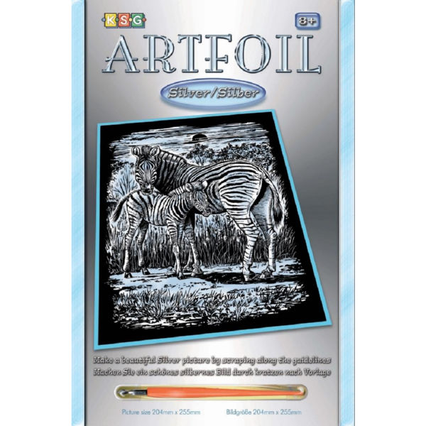 Набір для творчості Sequin Art ARTFOIL SILVER Зебри SA1018
