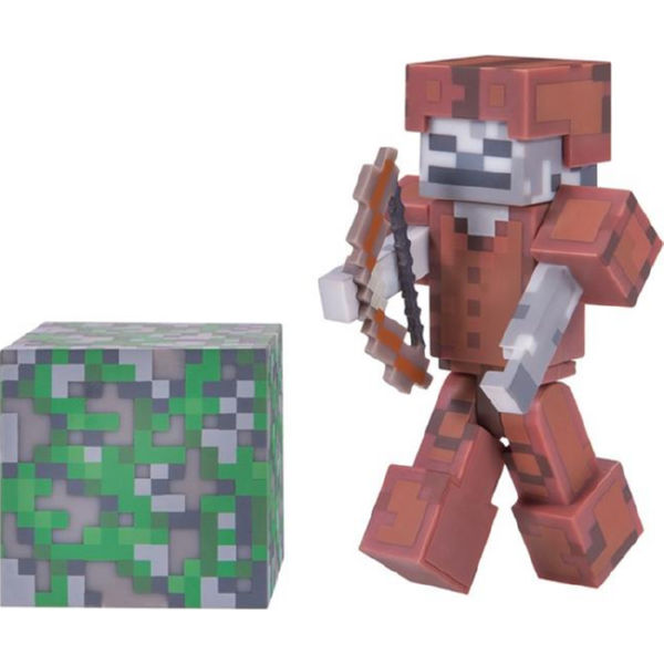 Колекційна фігурка Minecraft Skeleton in Leather Armor серія 3