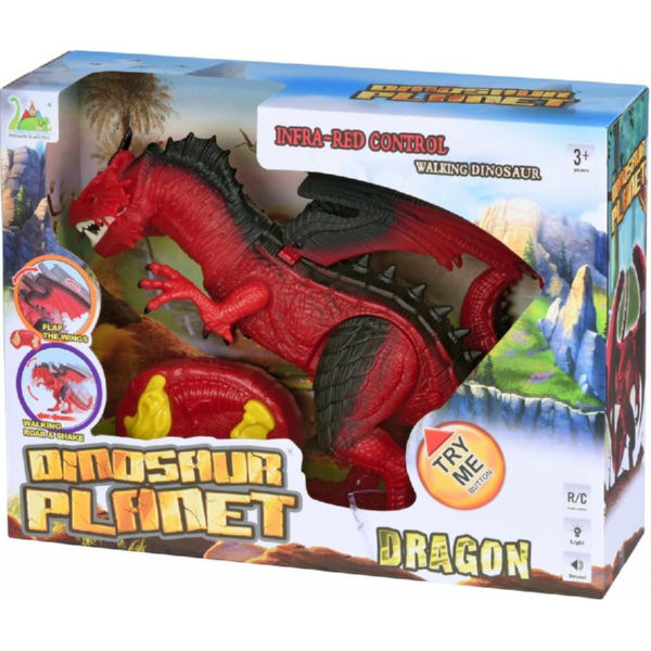Динозавр Same Toy Dinosaur Planet Дракон червоний зі світлом и звуком RS6139Ut