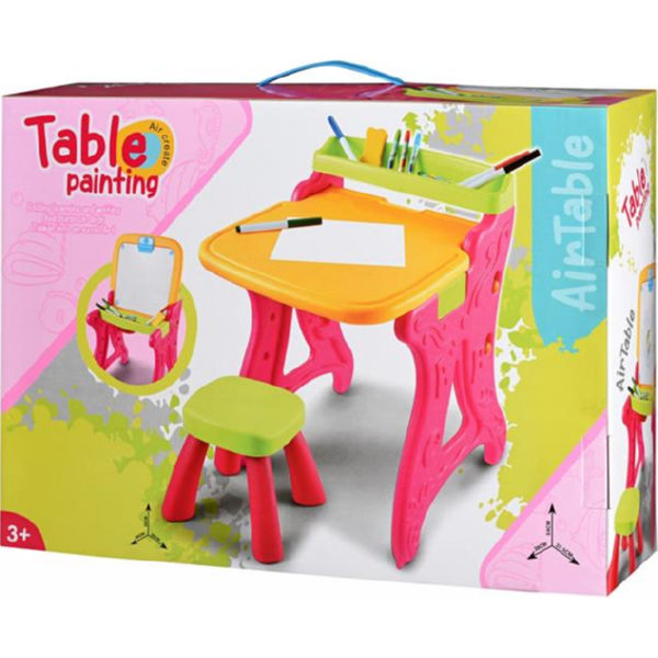 Столик-мольберт Same Toy рожевий 8816Ut