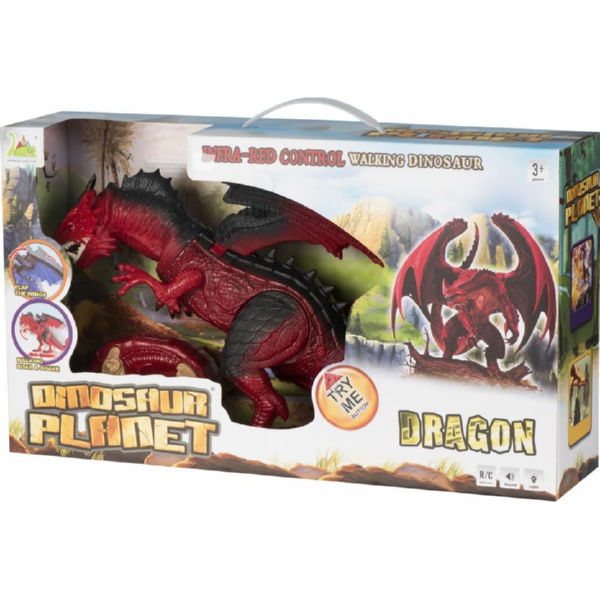 Динозавр Same Toy Dinosaur Planet Дракон червоний зі світлом і звуком RS6139AUt