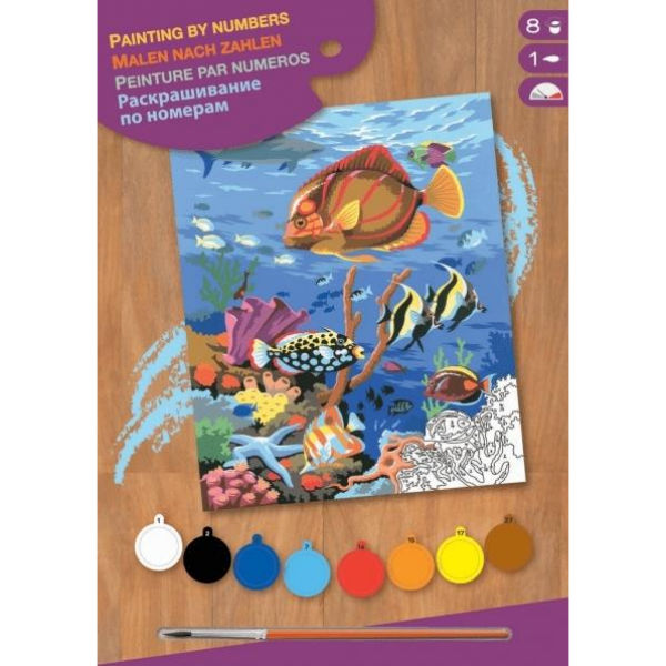 Набір для творчості Sequin Art PAINTING BY NUMBERS JUNIOR Коралові рифи SA0032