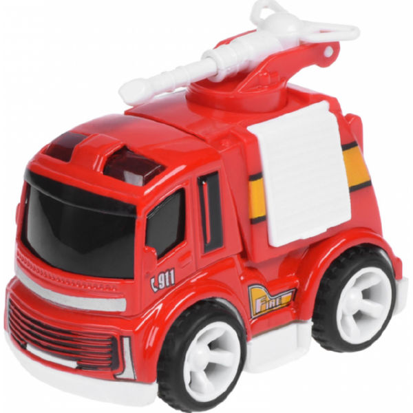 Пожежна машина Same Toy Mini Metal з брансбойтами SQ90651-4Ut-1