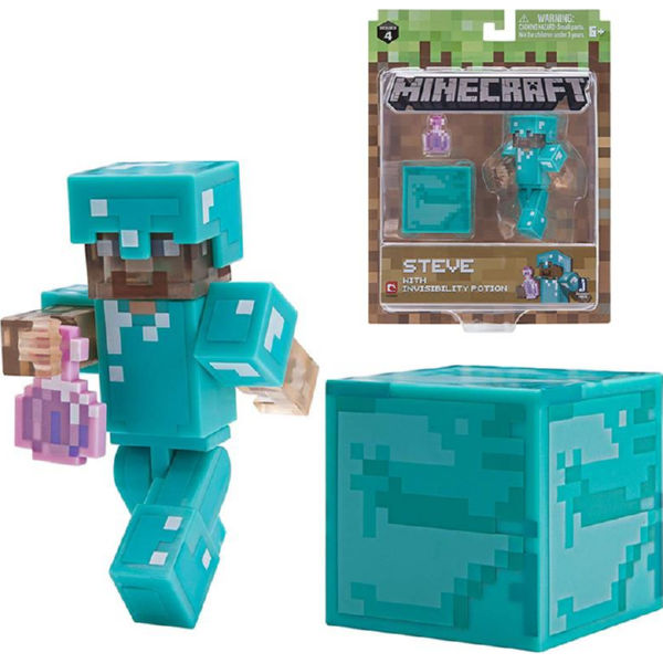Колекційна фігурка Minecraft Steve with Invisibility Potion Potion серія 4
