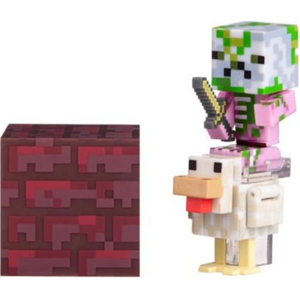 Колекційна фігурка Minecraft Zombie Pigman Jockey серія 4