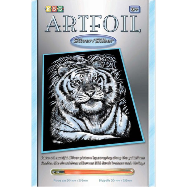 Набір для творчості Sequin Art ARTFOIL SILVER Білий тигр SA1017