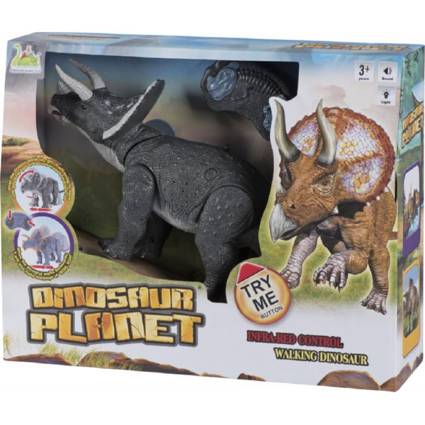 Динозавр Same Toy Dinosaur Planet сірий зі світлом і звуком RS6137BUt