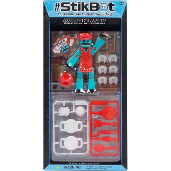 Игровой набор  для  анимационного творчества STIKBOT S4 – КУЛИНАРНОЕ ШОУ (1 экскл. фиг., аксессуары)