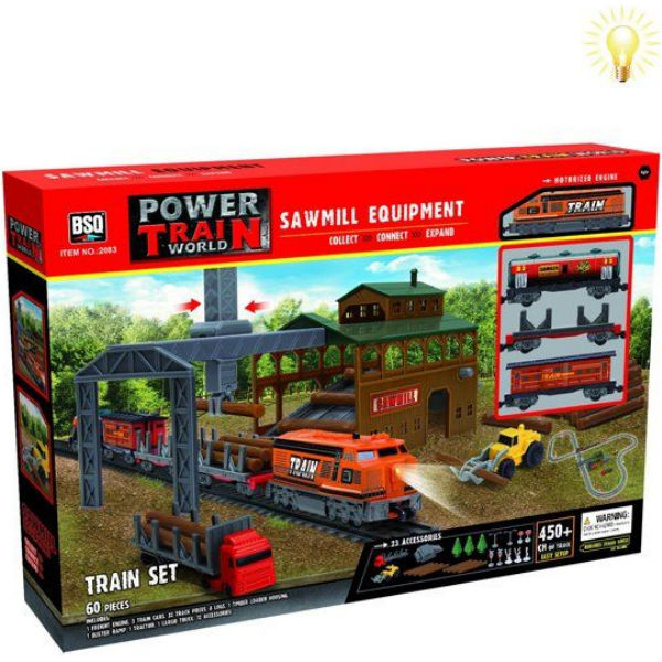 Набор игровой Baisiqi "Power Train World - лесопилка" (2083)