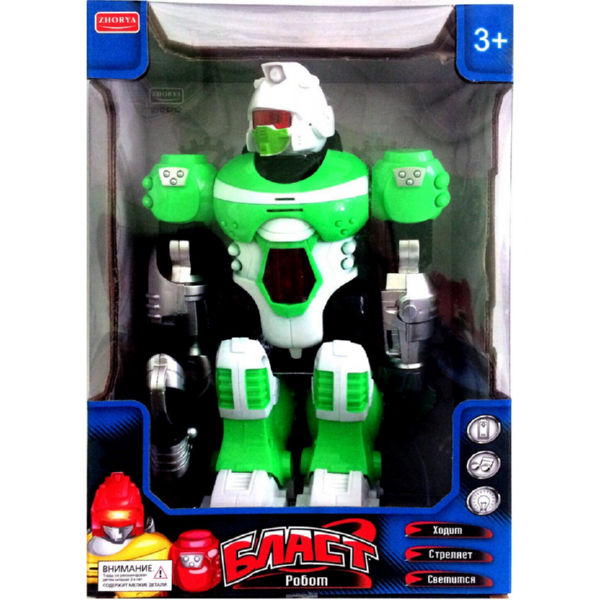 Игрушка ZHORYA робот Бласт зеленый (ZYC-0752-1/2/3-2)