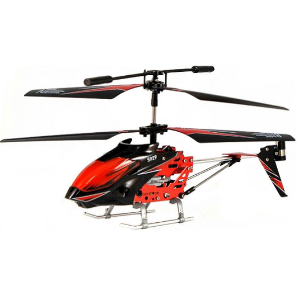 Вертолёт на радиоуправлении 3-к WL Toys S929 с автопилотом (красный)