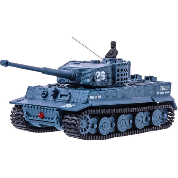 Іграшковий танк на пульті управління мікро ру 1:72 tiger зі звуком (сірий) great wall toys gwt2117-4
