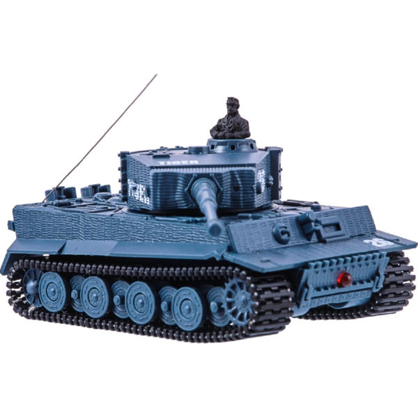 Игрушечный танк на пульте управления микро ру 1:72 tiger со звуком (серый) great wall toys gwt2117-4