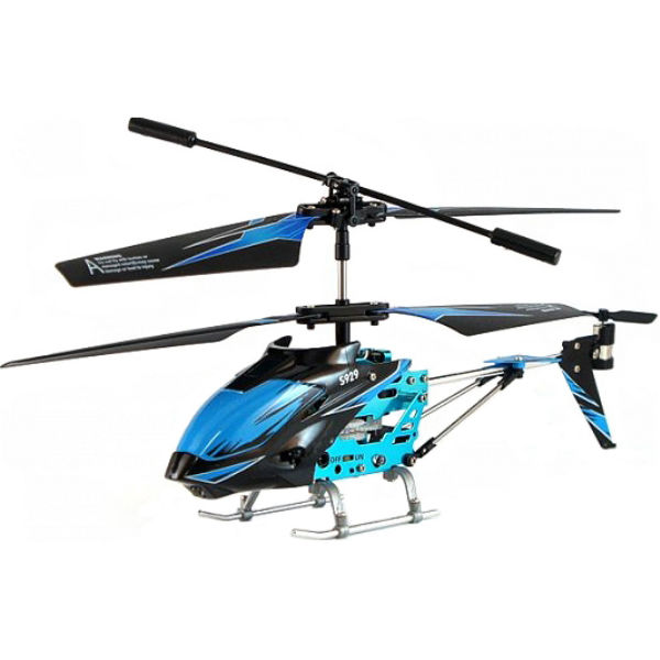 Вертоліт на радіокеруванні 3-к WL Toys S929 з автопілотом (синій)