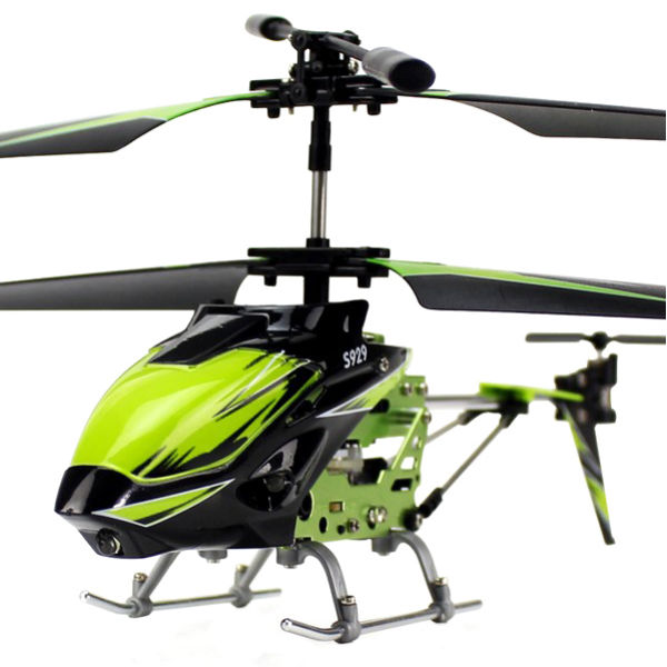 Вертоліт на радіокеруванні 3-к WL Toys S929 з автопілотом (зелений)