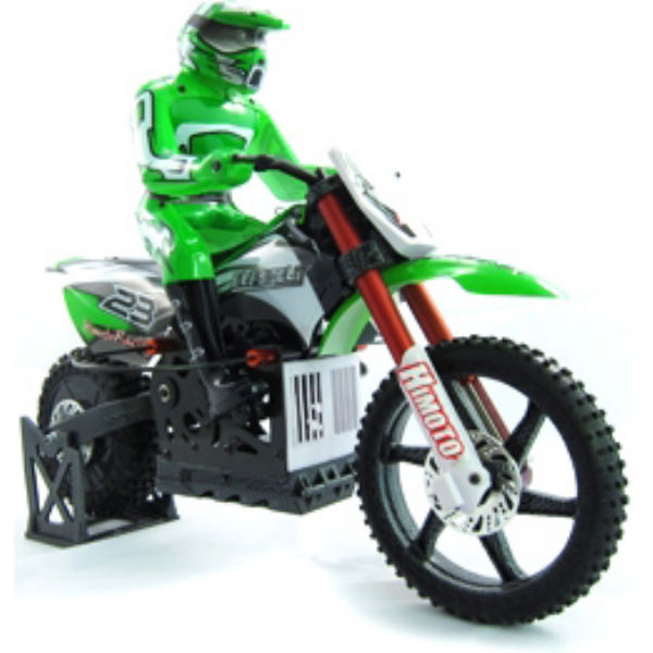 Радиоуправляемая модель Мотоцикл 1:4 Himoto Burstout MX400 Brushed (зеленый)