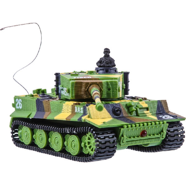 Танк мікро ру 1:72 tiger зі звуком (хакі зелений) great wall toys gwt2117-1