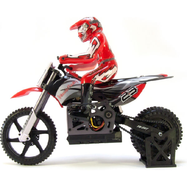 Радіокерована модель Мотоцикл 1: 4 Himoto Burstout MX400 Brushed (червоний)