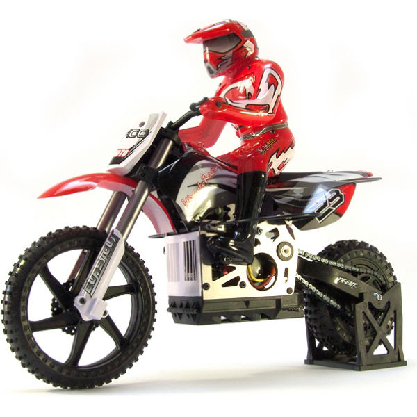 Радіокерована модель Мотоцикл 1: 4 Himoto Burstout MX400 Brushed (червоний)