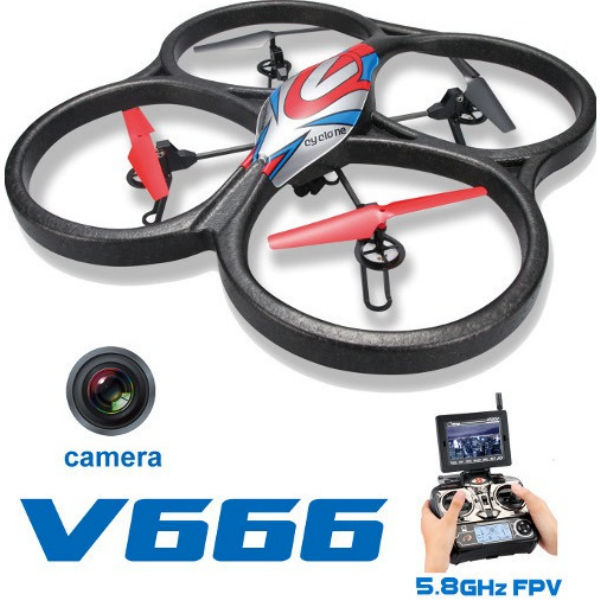 Квадрокоптер с камерой WL Toys V666 Cyclone с FPV системой 5.8ГГц