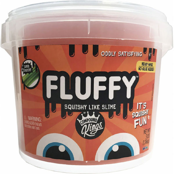 Лизун Slime Fluffy, оранжевый, 810 г