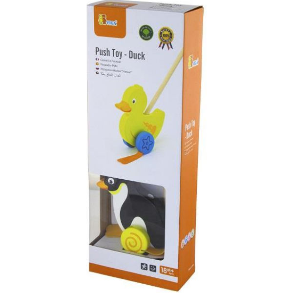 Іграшка-каталка Viga Toys "Пінгвін" (50962)