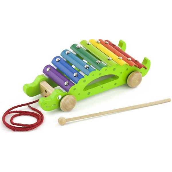 Іграшка-каталка Viga Toys "Крокодил" (50342)
