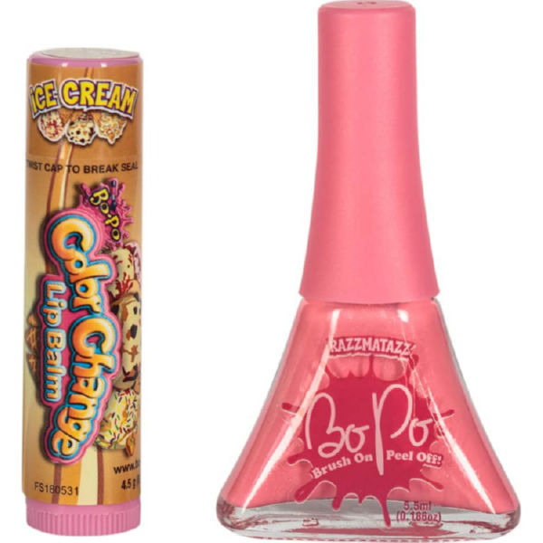 BoPo: Набор лак (светло-розовый) и блеск для губ