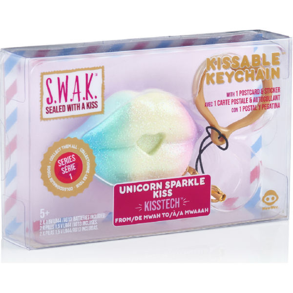 SWAK Інтерактивна іграшка-брелок «Чарівний поцілунок: Блискучий єдиноріг»