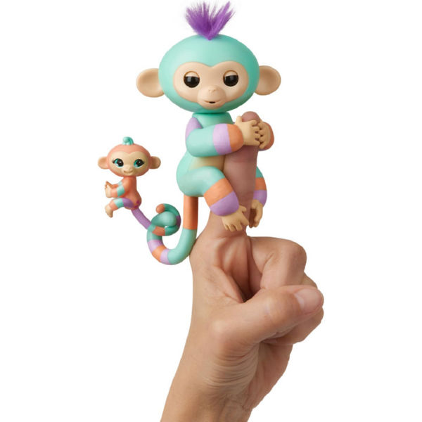 Интерактивная гламурная обезьянка Денни с мини-обезьянкой