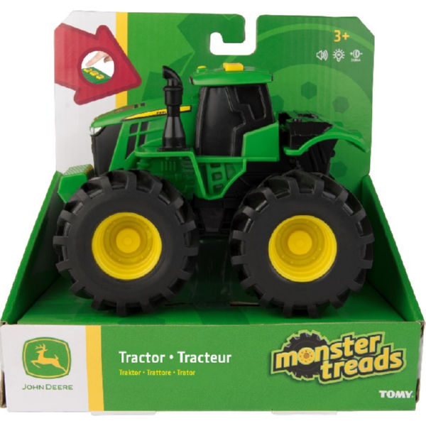 John deere: трактор monster treads со световыми и звуковыми эффектами john deere 46656