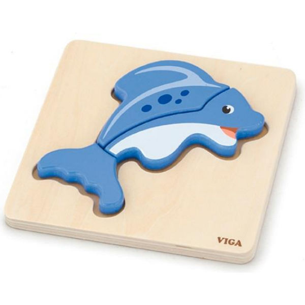 Міні-пазл Viga Toys "Рибка" (59934)