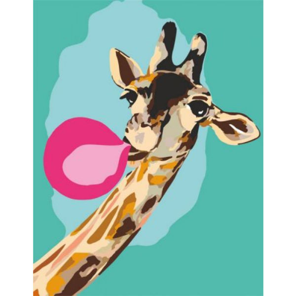 Картина по номерам "Cool giraffe" ★★☆ N0001363