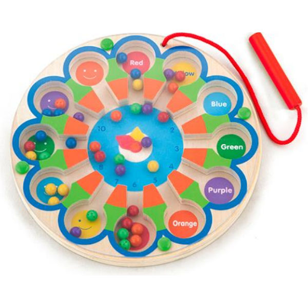 Развивающая игрушка Viga Toys Магнитный лабиринт "Часы" (59980)