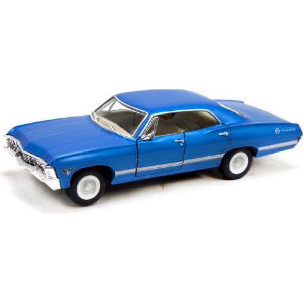 Детская коллекционная машинка chevrolet impala, шевроле импала синяя 1:43 kinsmart kt5418w