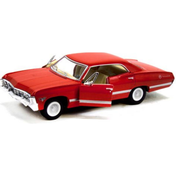Машинка моделька chevrolet impala, шевроле імпала червона 1:43 kinsmart kt5418w