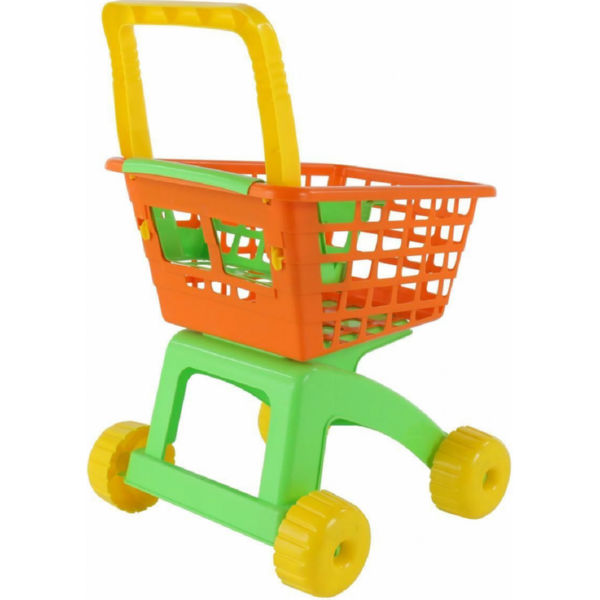Детская тележка для супермаркета оранжево-салатовая Polesie (7438-2)